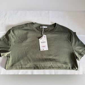Zara Khaki Green Top